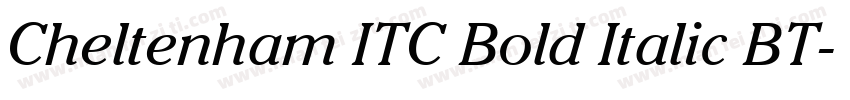 Cheltenham ITC Bold Italic BT字体转换